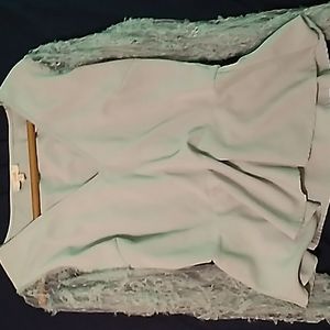 Pastel green Peach shirt (L)